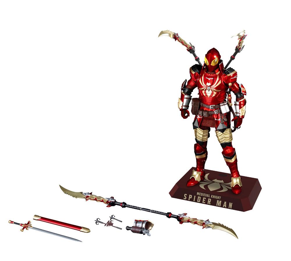 Marvel Dynamic 8ction Heroes Actionfigur 1/9 Medieval Knight Spider-Man 20 cm