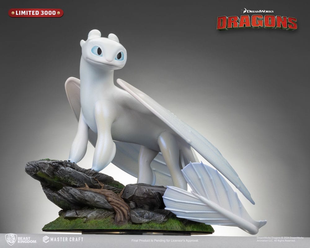 Drachenzähmen leicht gemacht 3 Master Craft Statue Light Fury 29 cm