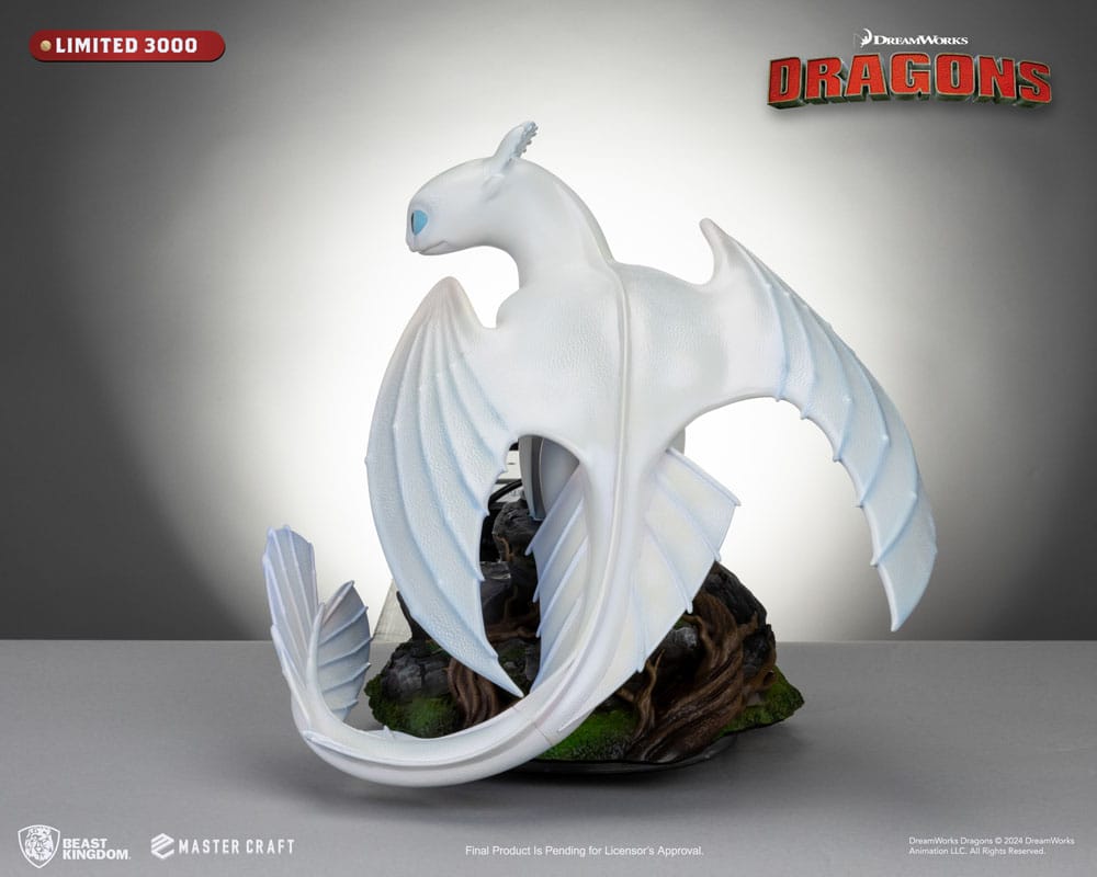 Drachenzähmen leicht gemacht 3 Master Craft Statue Light Fury 29 cm