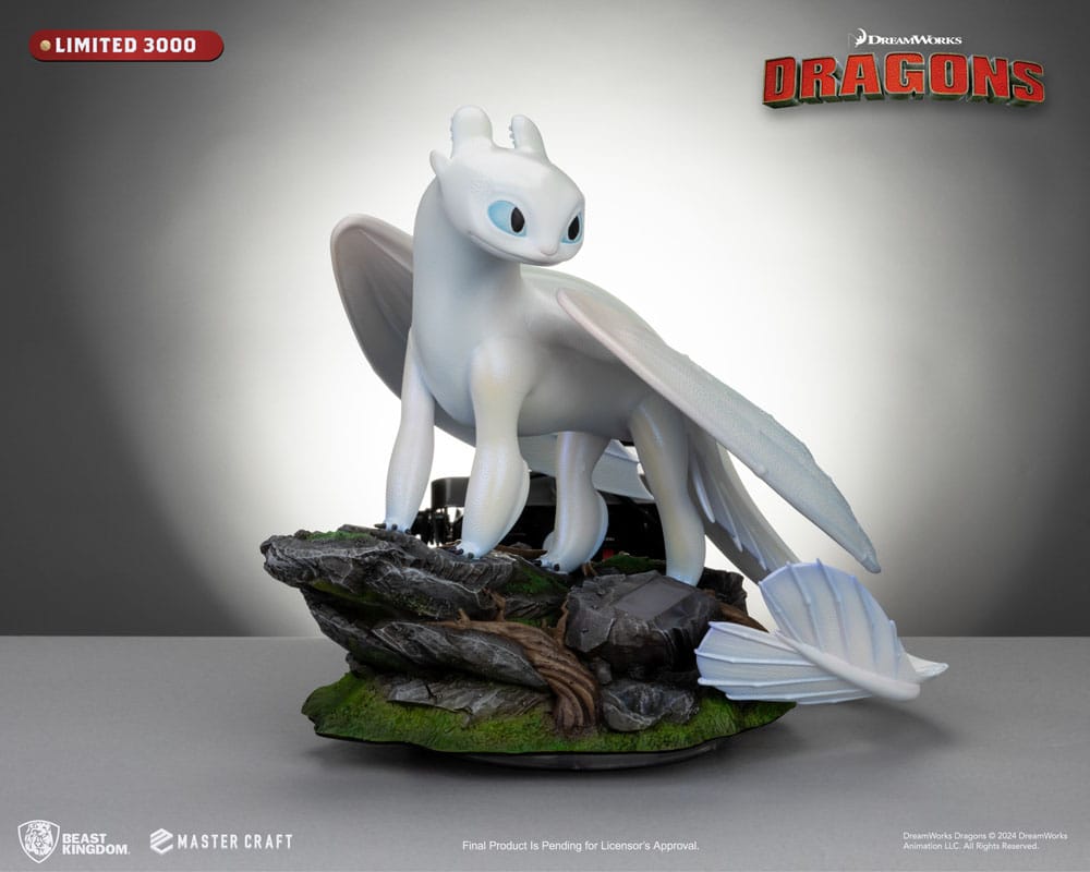 Drachenzähmen leicht gemacht 3 Master Craft Statue Light Fury 29 cm