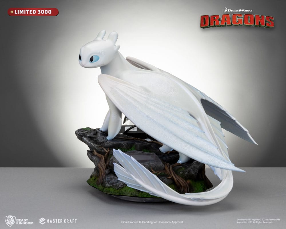 Drachenzähmen leicht gemacht 3 Master Craft Statue Light Fury 29 cm