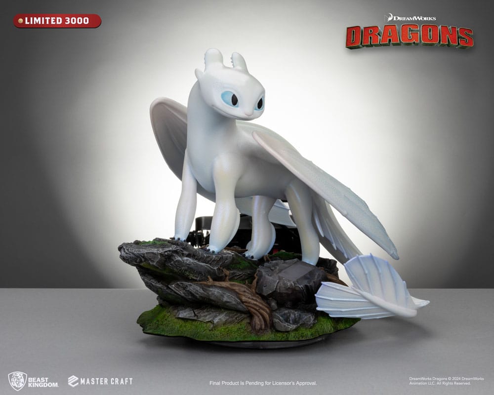 Drachenzähmen leicht gemacht 3 Master Craft Statue Light Fury 29 cm