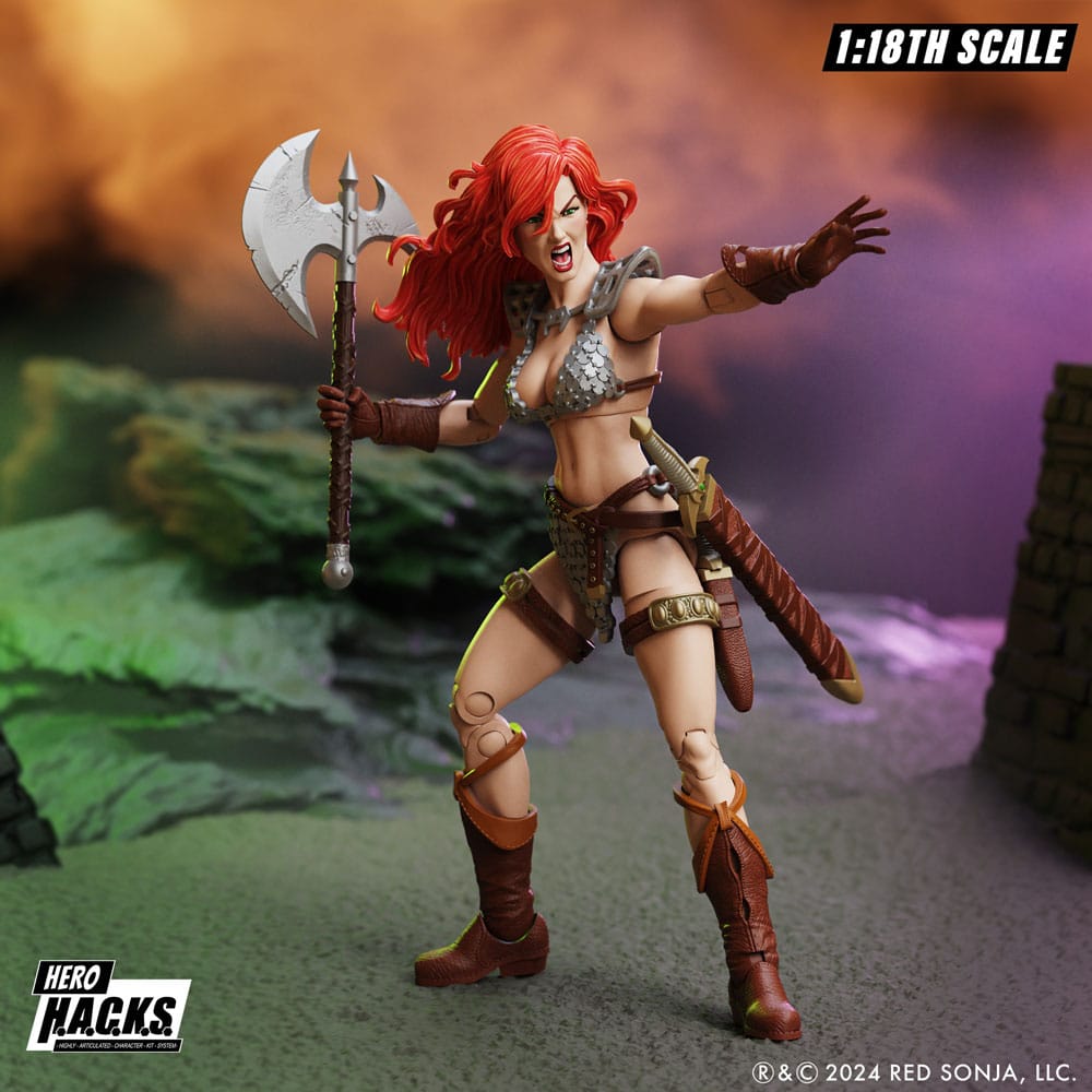 Flash Gordon Hero H.A.C.K.S. Actionfigur Red Sonja