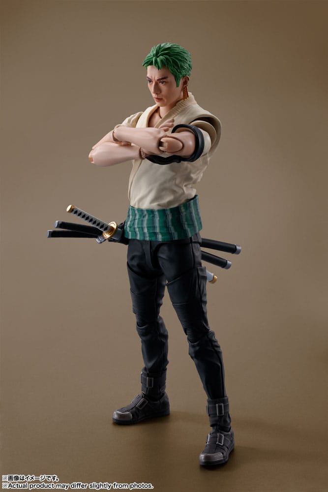 One Piece S.H. Figuarts Actionfigur Roronoa Zoro (Netflix) 14 cm