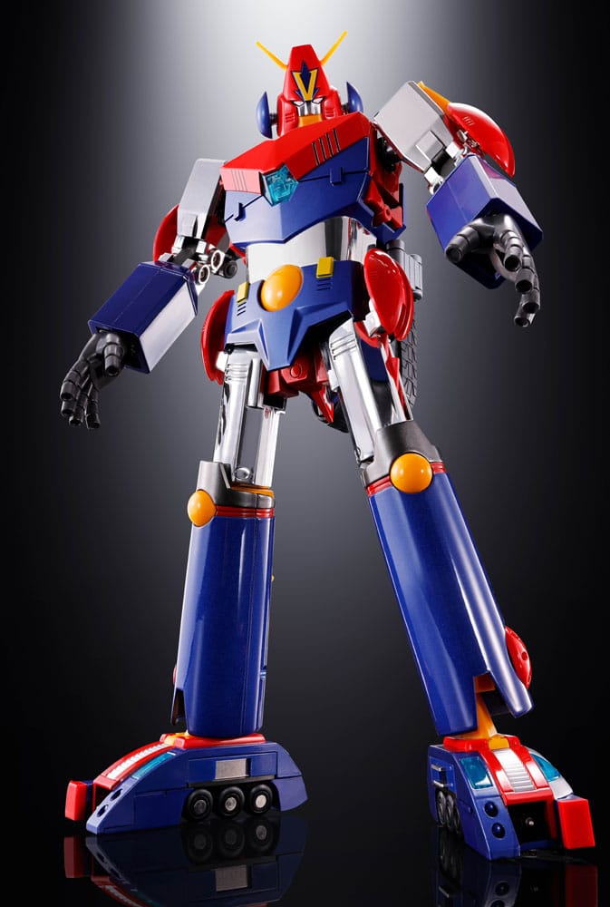 Super Electromagnetic Machine Voltes V Soul of Chogokin Diecast Actionfigur GX50-SP Com-Battler V Chogokin 50th Anniversary Ver. 25 cm