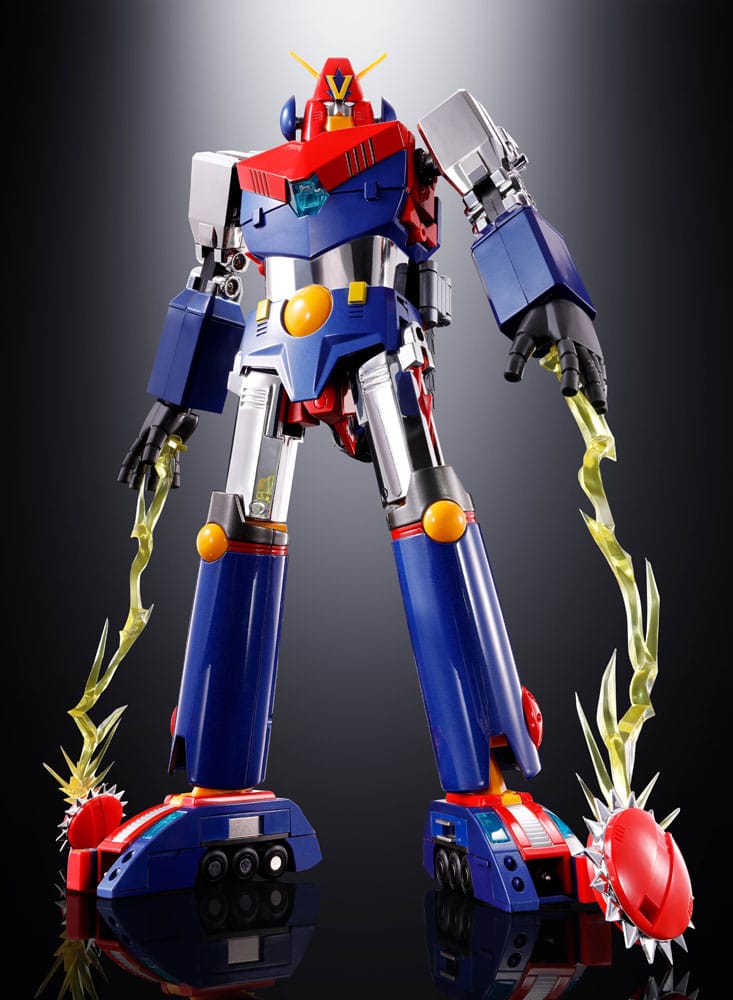 Super Electromagnetic Machine Voltes V Soul of Chogokin Diecast Actionfigur GX50-SP Com-Battler V Chogokin 50th Anniversary Ver. 25 cm