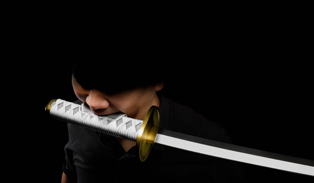 One Piece Proplica Repliken 1/1 Roronoa Zorro Three Sword Style Schwerter Set 95 cm