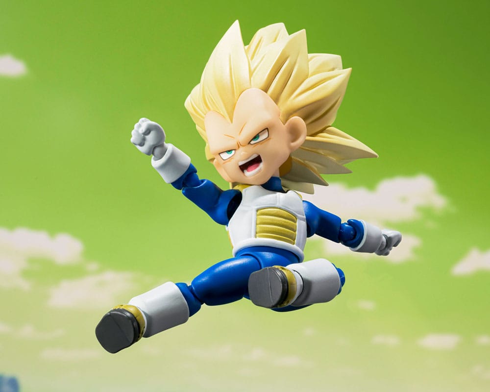 Dragon Ball S.H.Figuarts Actionfigur Super Saiyan 3 Vegeta (mini) Daima 8 cm