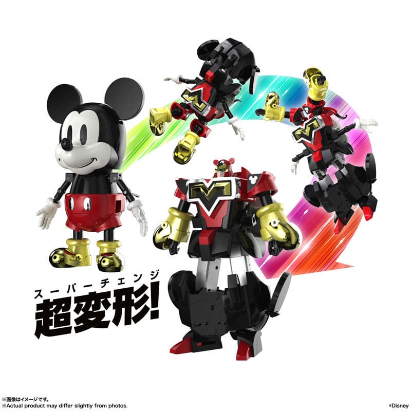 Disney Soul of Chogokin Diecast Actionfigur Super Change Mickey Mouse by Kunio Okawara 13 cm