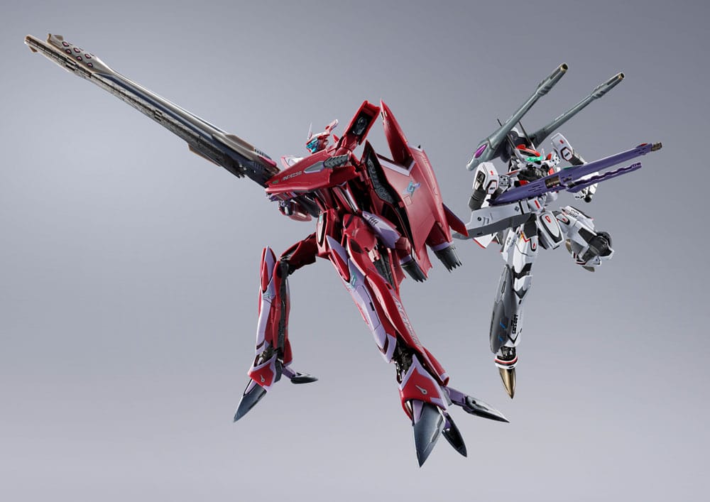 Macross Frontier DX Chogokin Actionfigur VF-27 Gamma SP Super Lucifer Valkyrie Brera Sterne use Revival Ver. 25 cm
