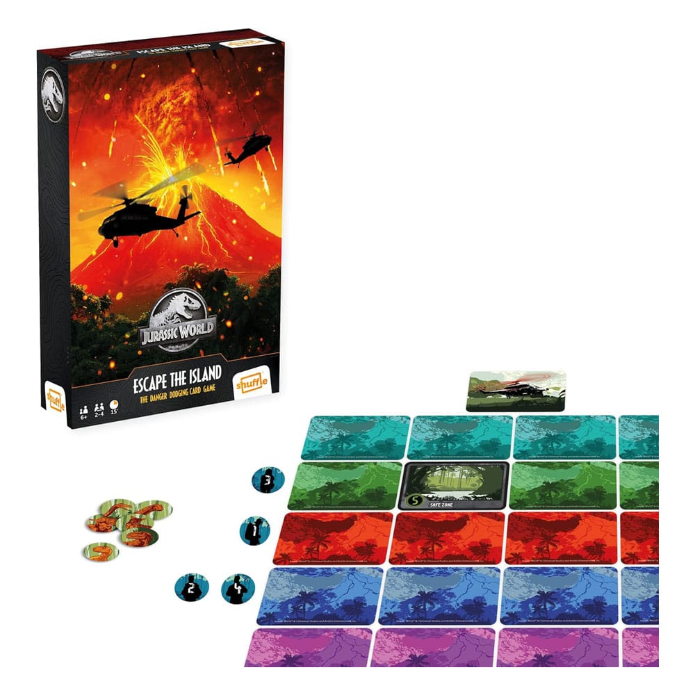 Jurassic World Shuffle Kartenspiel Escape The Island