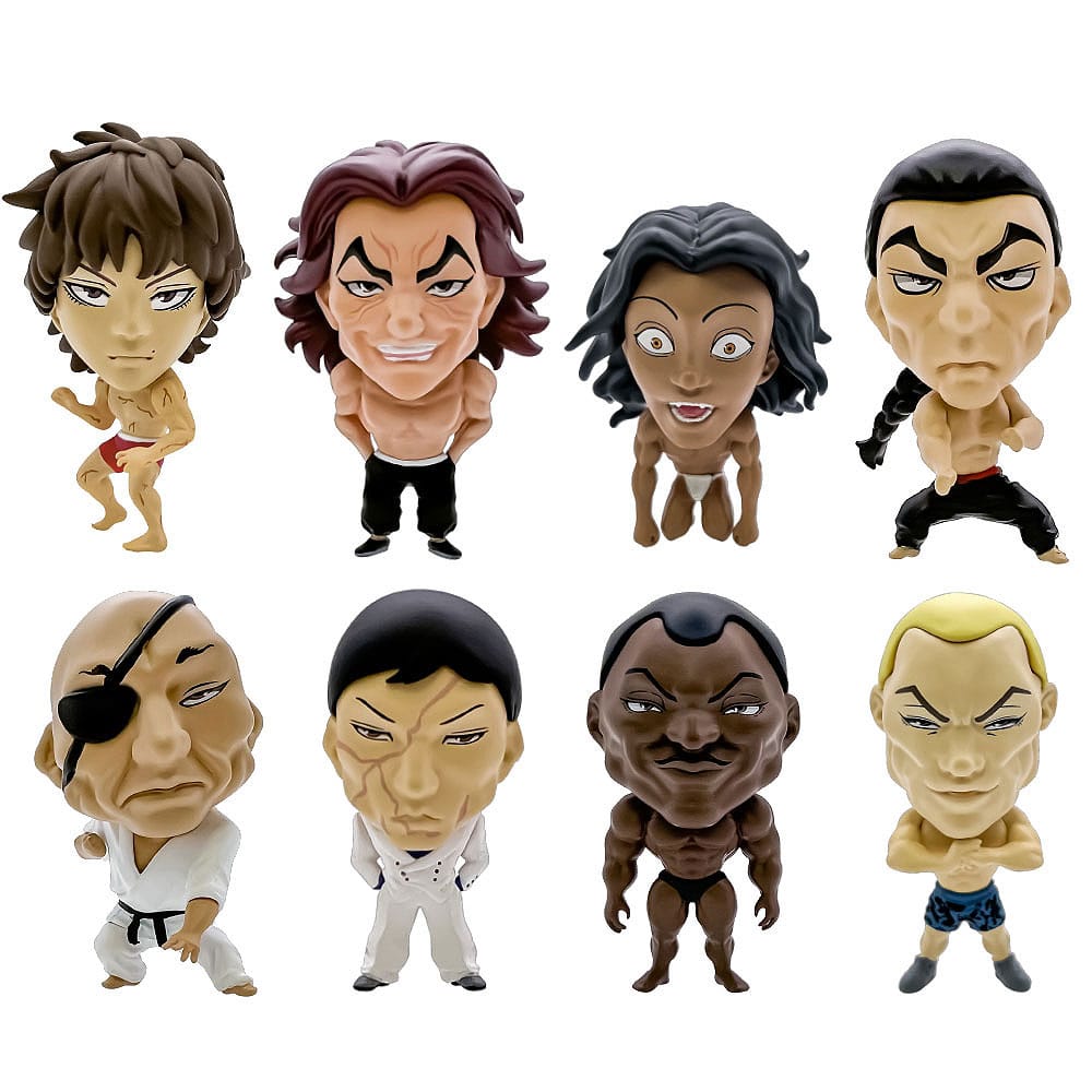 Baki Hanma 16d Collectible Figure Collection PVC Minifiguren 8er-Pack Baki Hanma 6 cm
