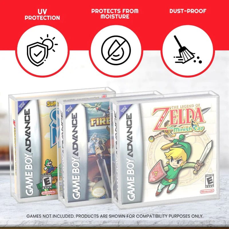 Acrylgehäuse 2er-Pack für Gameboy/Gameboy Advance Spiele
