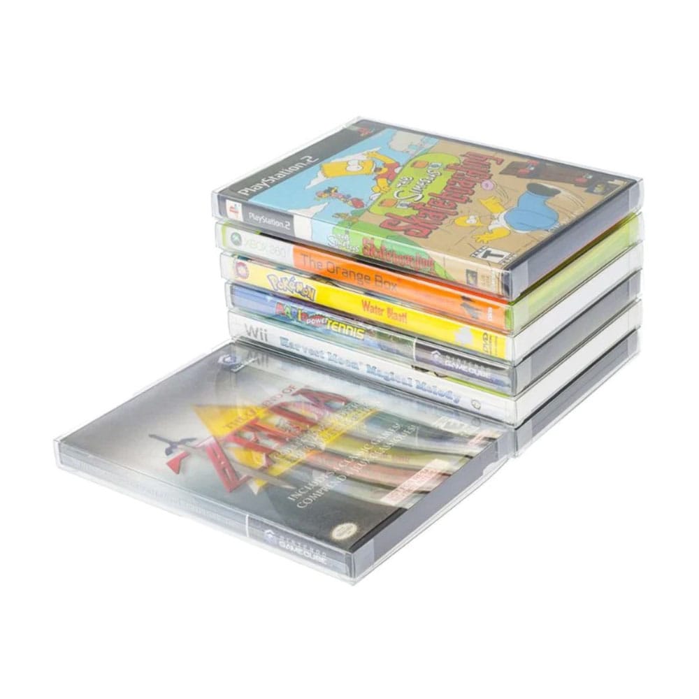 PET Gehäuse 25er-Pack für Gamecube/XBOX360/WII/PS2/DVD  