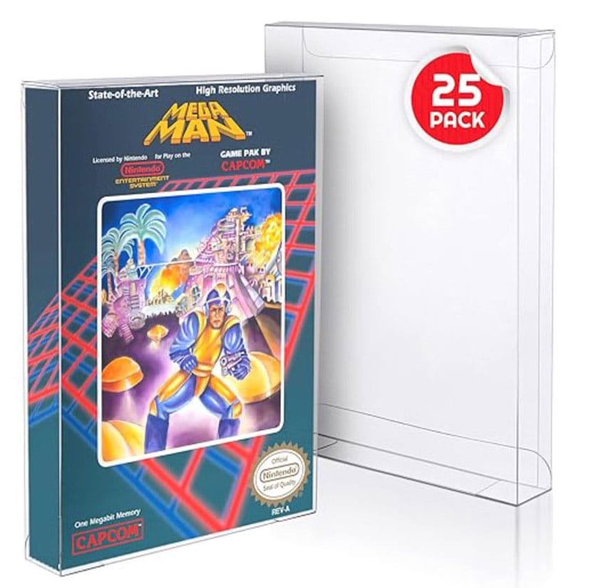 PET Gehäuse 25er-Pack für NES Spiele