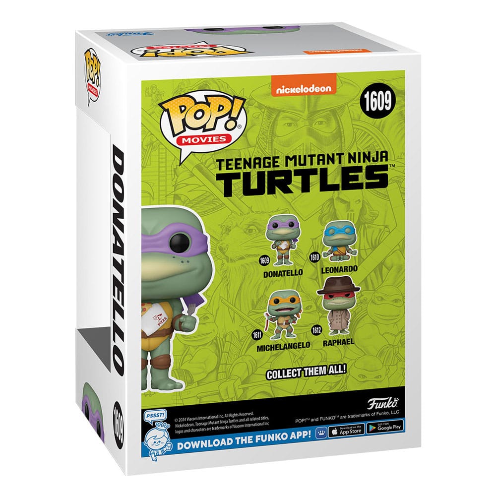 Teenage Mutant Ninja Turtles POP! Movies Vinyl Figur Donatello w/Napkin 9 cm