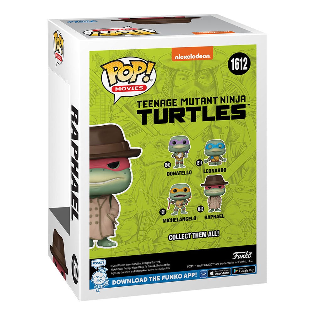 Teenage Mutant Ninja Turtles POP! Movies Vinyl Figur Raphael w/Coat & Hat 9 cm