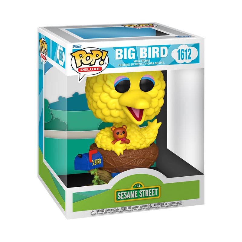 Sesamstraße POP! Deluxe Vinyl Figur Big Bird in Nest 17 cm