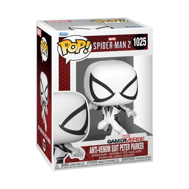 Spiderman 2 POP! Games Vinyl Figur Anti-Venom Peter 9 cm