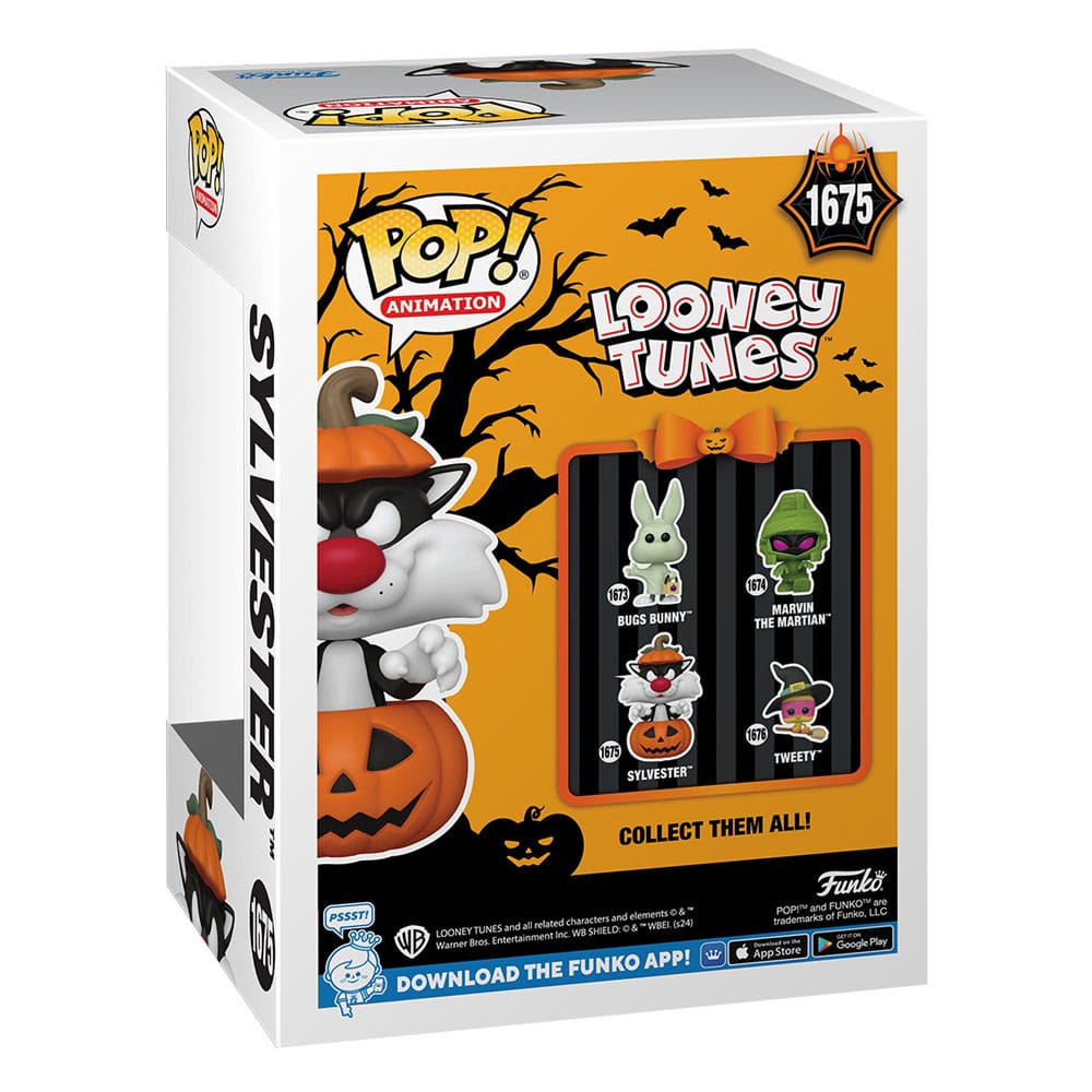 Looney Tunes POP! Television Vinyl Figur Halloween Sylvester w/Pumpkin 9 cm