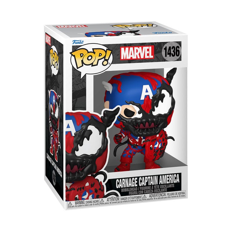 Marvel POP! Vinyl Figur Carnageized - Captain America 9 cm