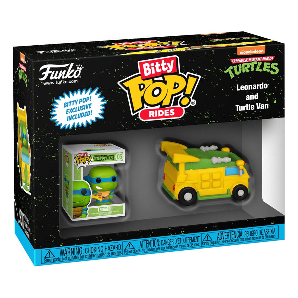 Teenage Mutant Ninja Turtles POP! Rides Vinyl Figur Leonardo w/Van 2,5 cm