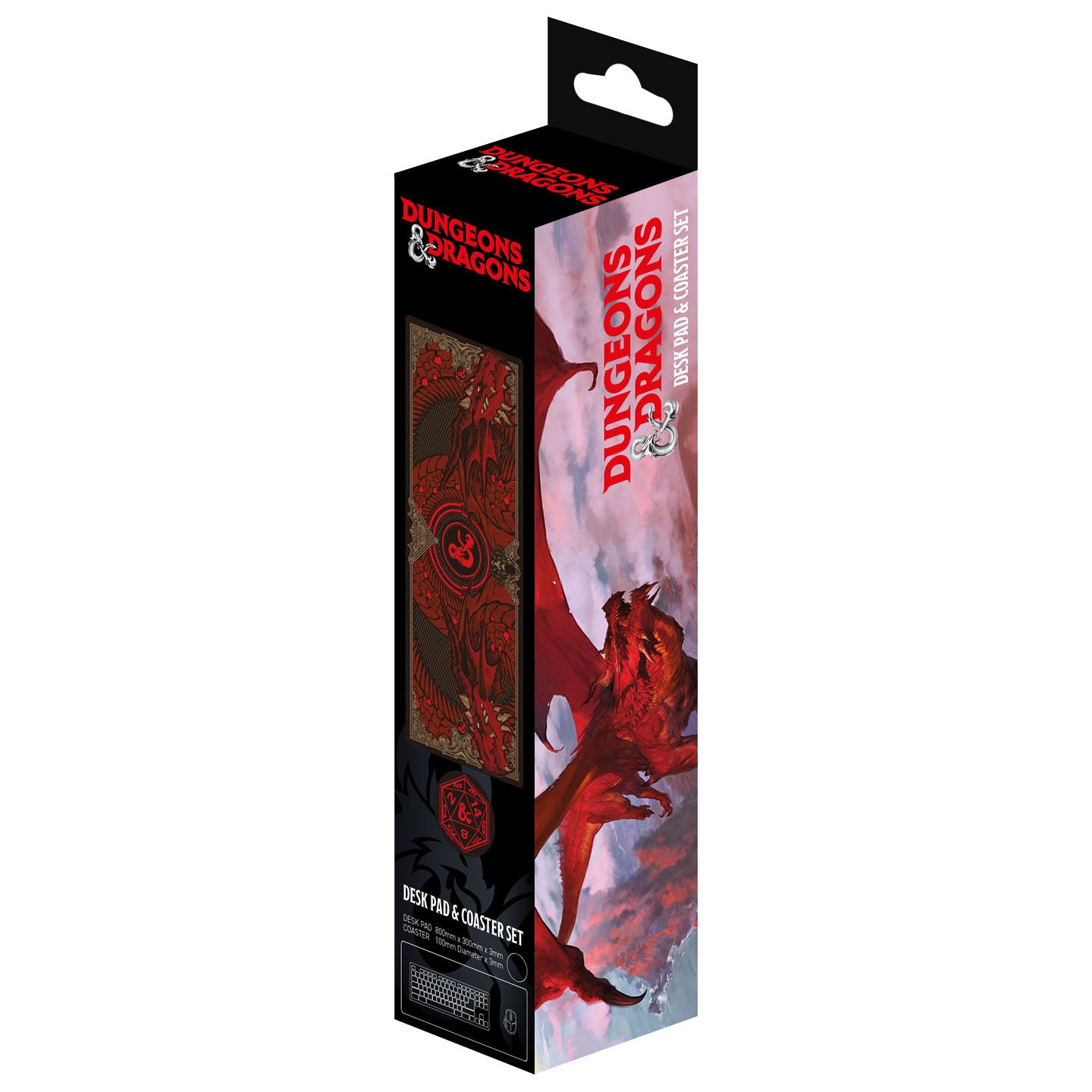 Dungeons & Dragons Schreibtischunterlage & Untersetzer Set Graphic