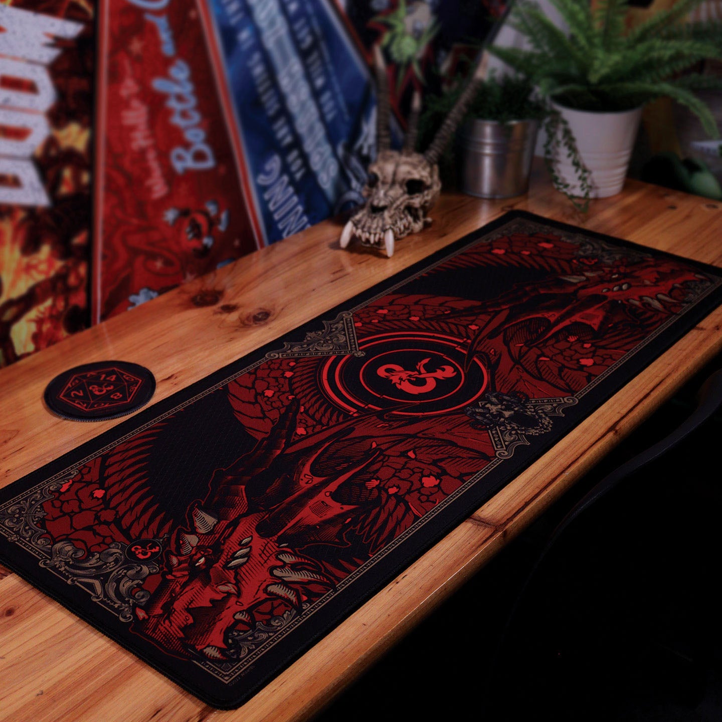 Dungeons & Dragons Schreibtischunterlage & Untersetzer Set Graphic