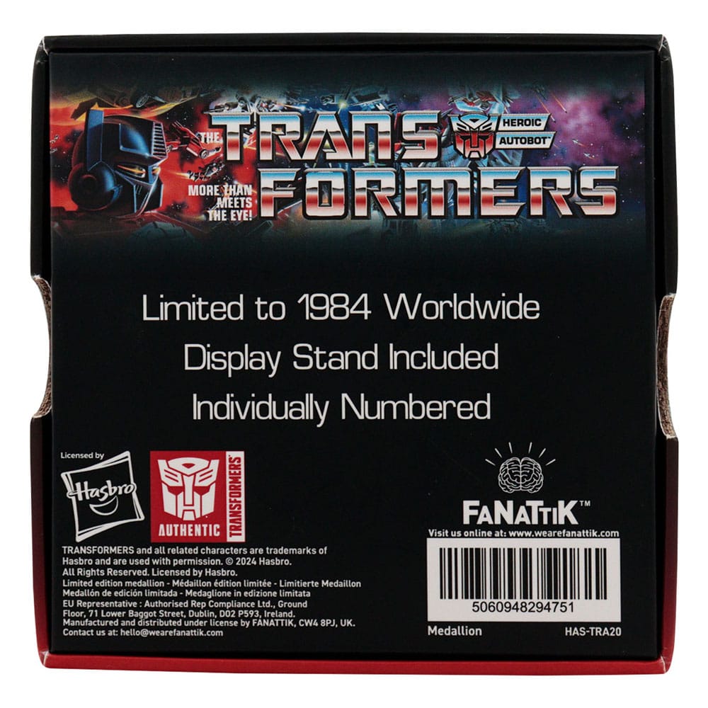 Transformers Medaille 40th Anniversary Autobot Edition