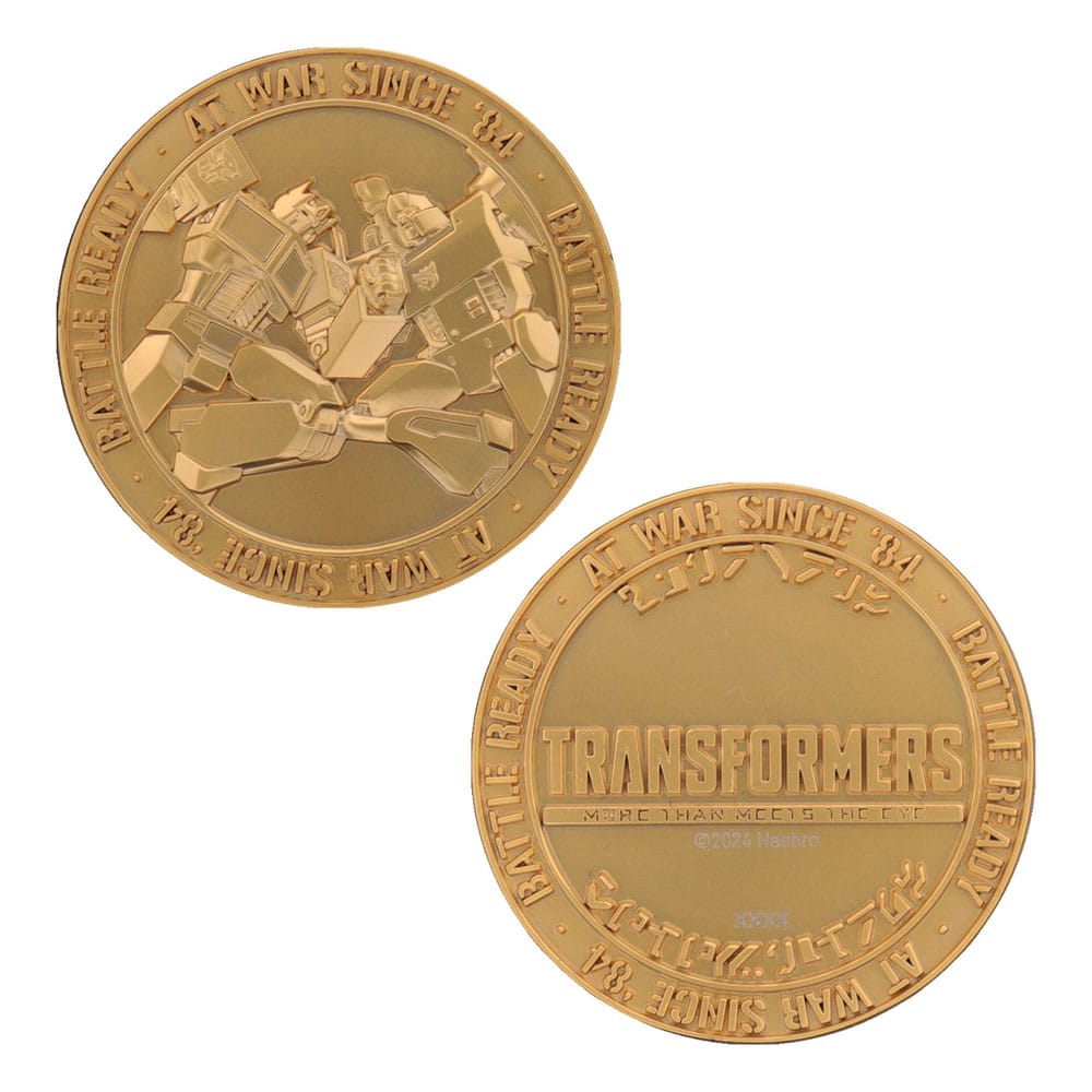 Transformers Sammelmünze 40th Anniversary 24k Gold Plated Edition 4 cm