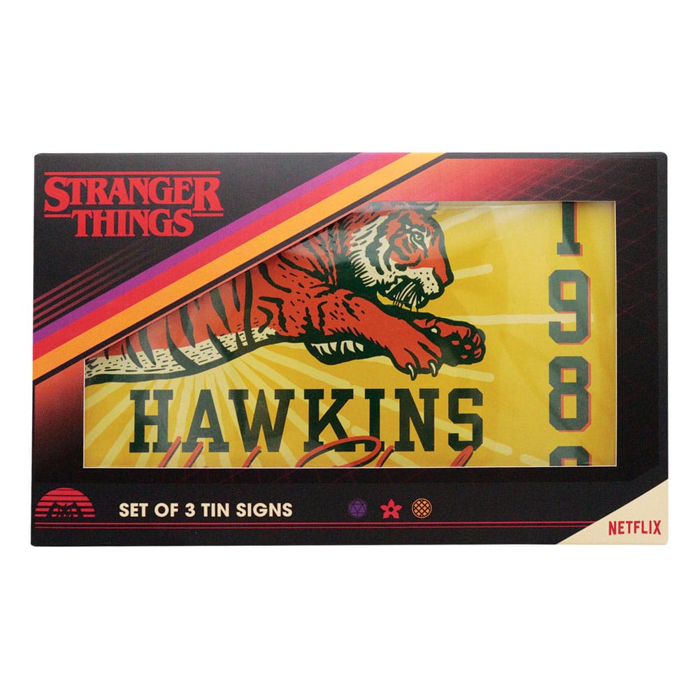 Stranger Things Blechschilder 3er Set