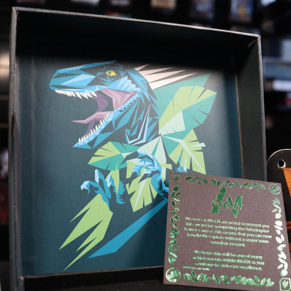 Jurassic World Ansteck-Pin 3er-Pack Raptor Training Commendation Limited Edition