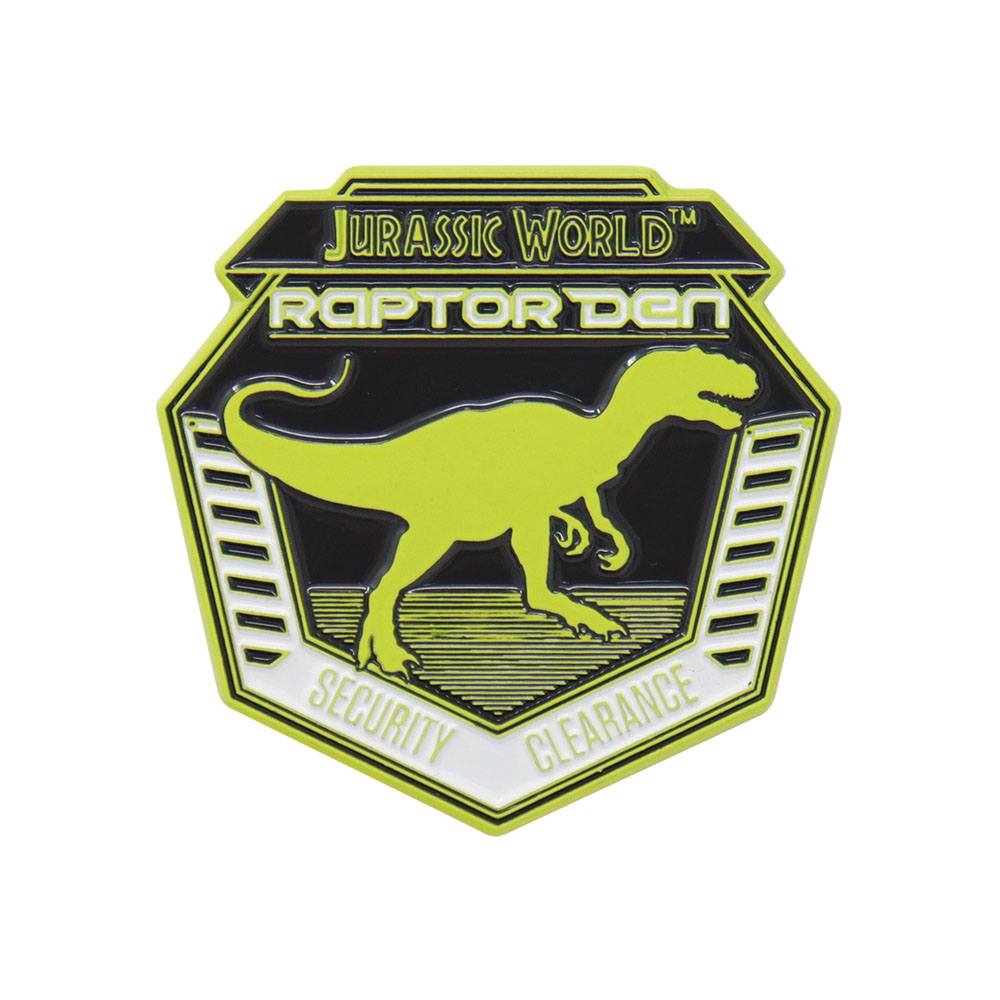 Jurassic World Ansteck-Pin 3er-Pack Raptor Training Commendation Limited Edition