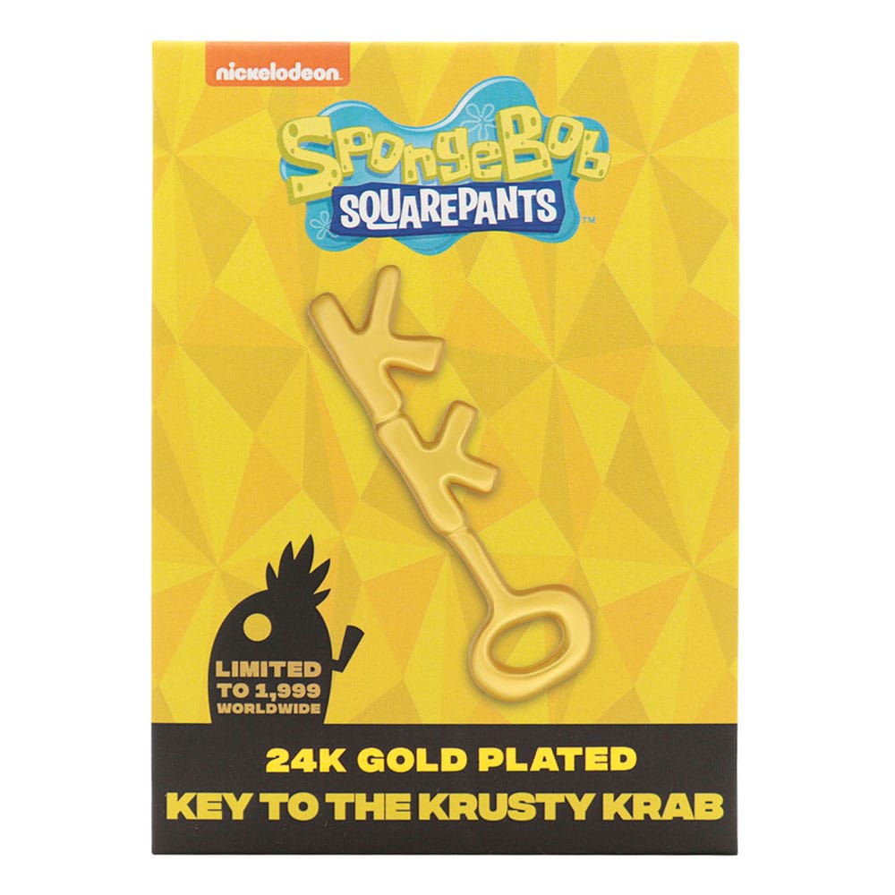 SpongeBob Schwammkopf Replik Krosse Krabbe Key 24k Gold Plated