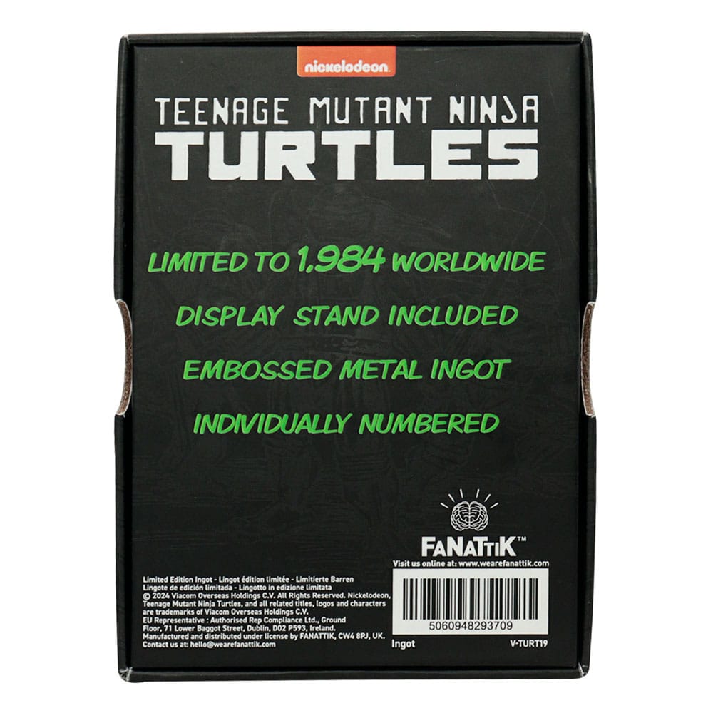 Teenage Mutant Ninja Turtles Metallbarren 40th Anniversary Green Limited Edition