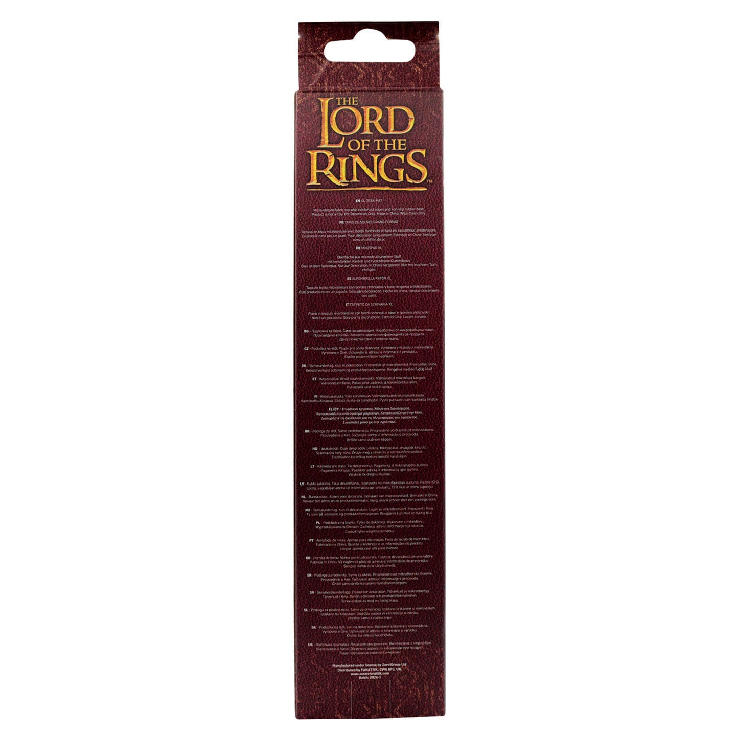 Herr der Ringe Schreibtischunterlage & Untersetzer       