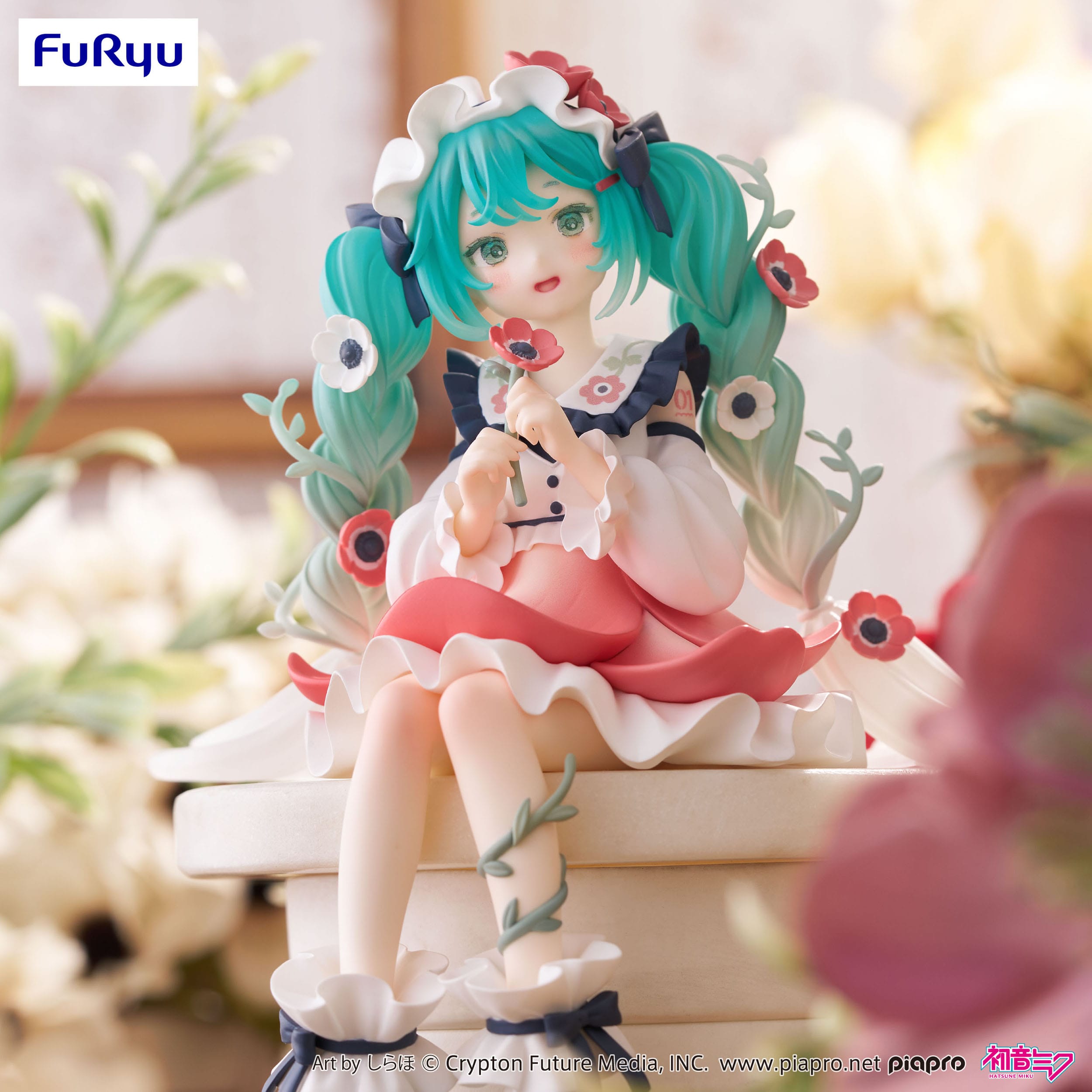 Hatsune Miku Noodle Stopper PVC Statue Hatsune Miku Flower Fairy Anemone 14 cm    