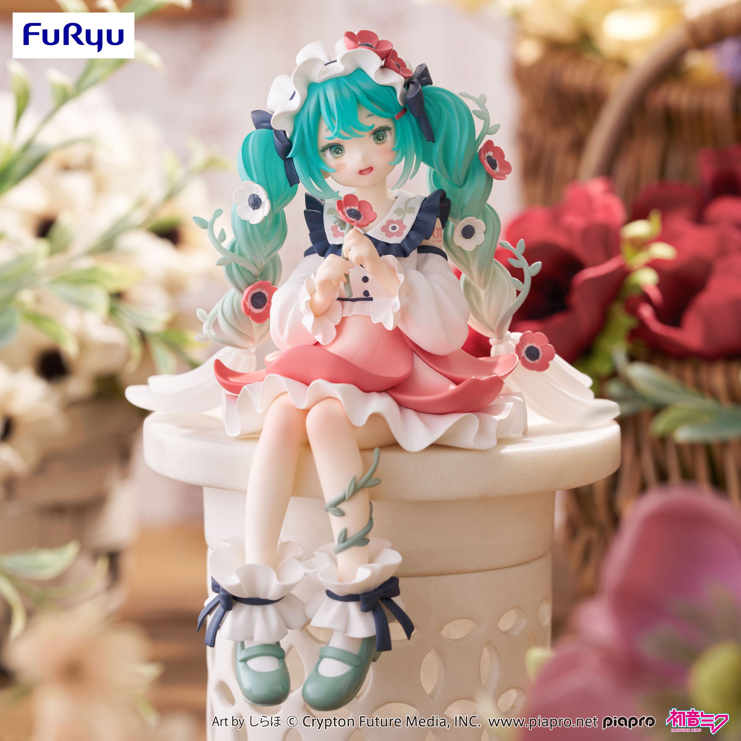 Hatsune Miku Noodle Stopper PVC Statue Hatsune Miku Flower Fairy Anemone 14 cm    