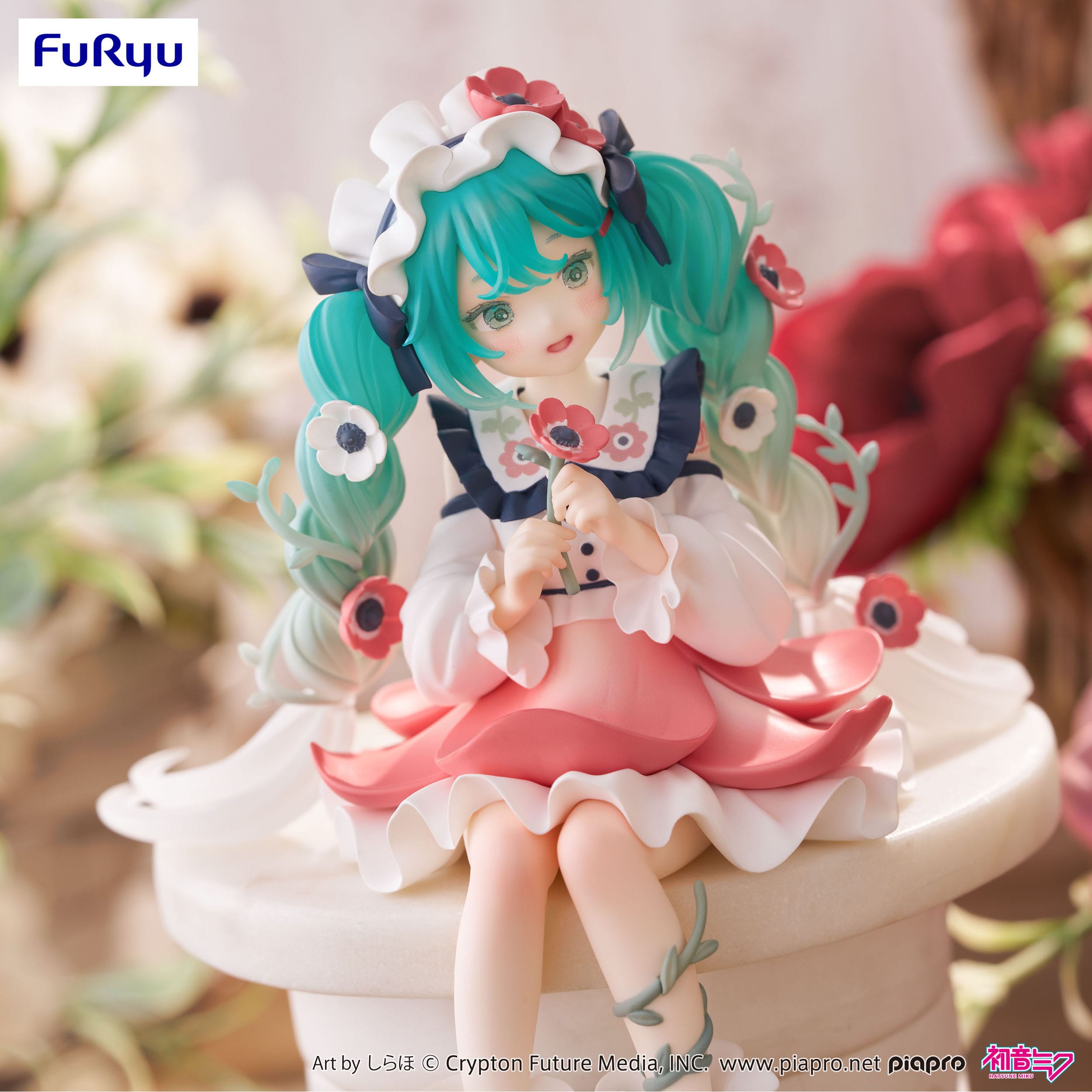 Hatsune Miku Noodle Stopper PVC Statue Hatsune Miku Flower Fairy Anemone 14 cm    
