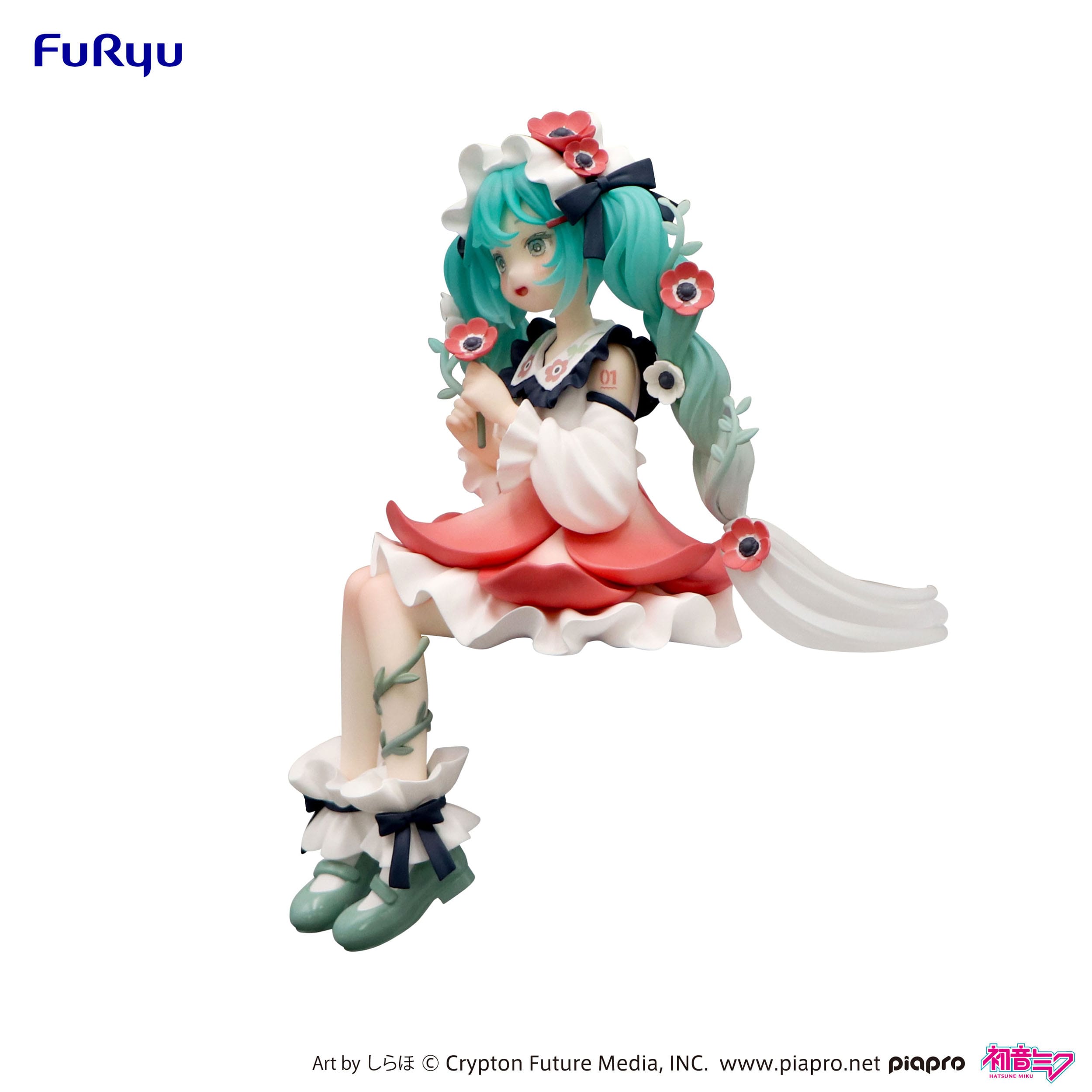 Hatsune Miku Noodle Stopper PVC Statue Hatsune Miku Flower Fairy Anemone 14 cm    