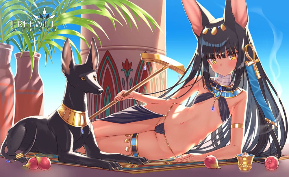 Original Illustration PVC Statue 1/7 Short Break of Anubis 13 cm
