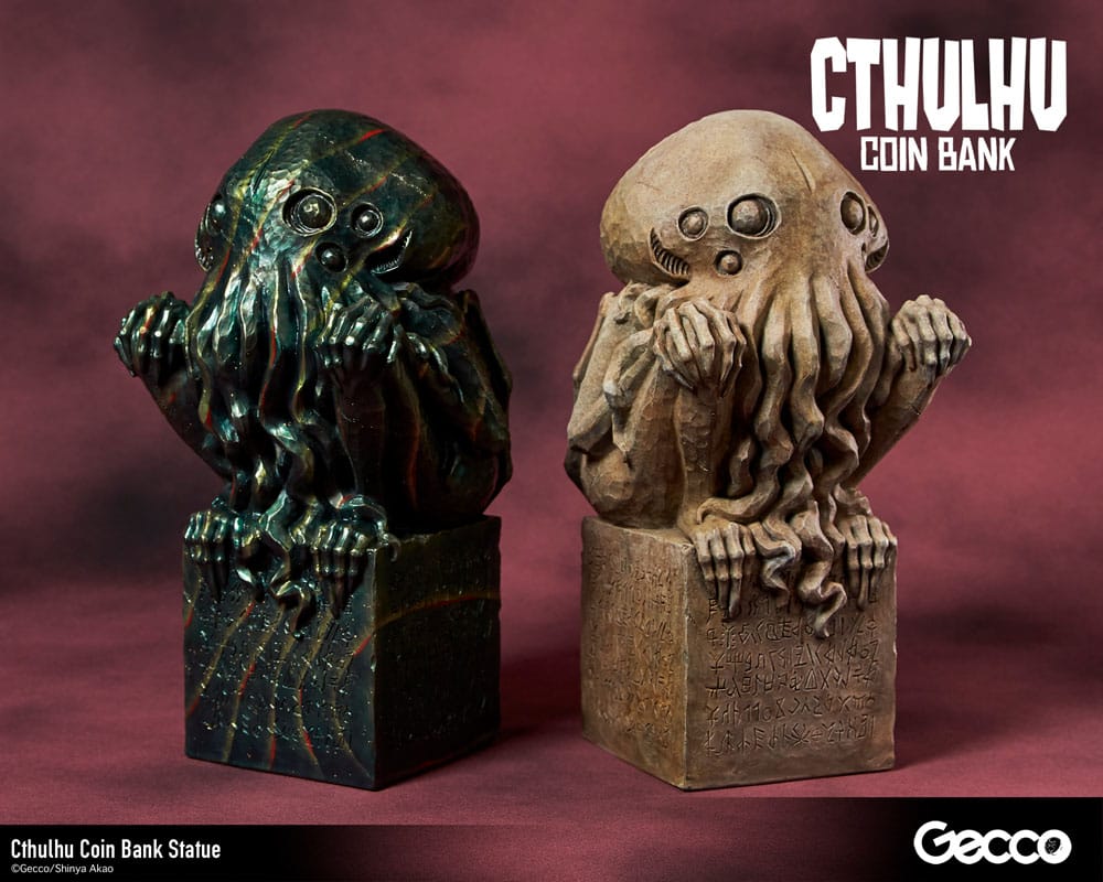 H.P. Lovecraft Cthulhu Mythos Spardosen Statue Cthulhu (Original Color) 24 cm