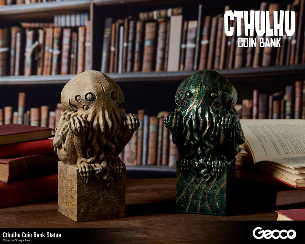H.P. Lovecraft Cthulhu Mythos Spardosen Statue Cthulhu (Original Color) 24 cm