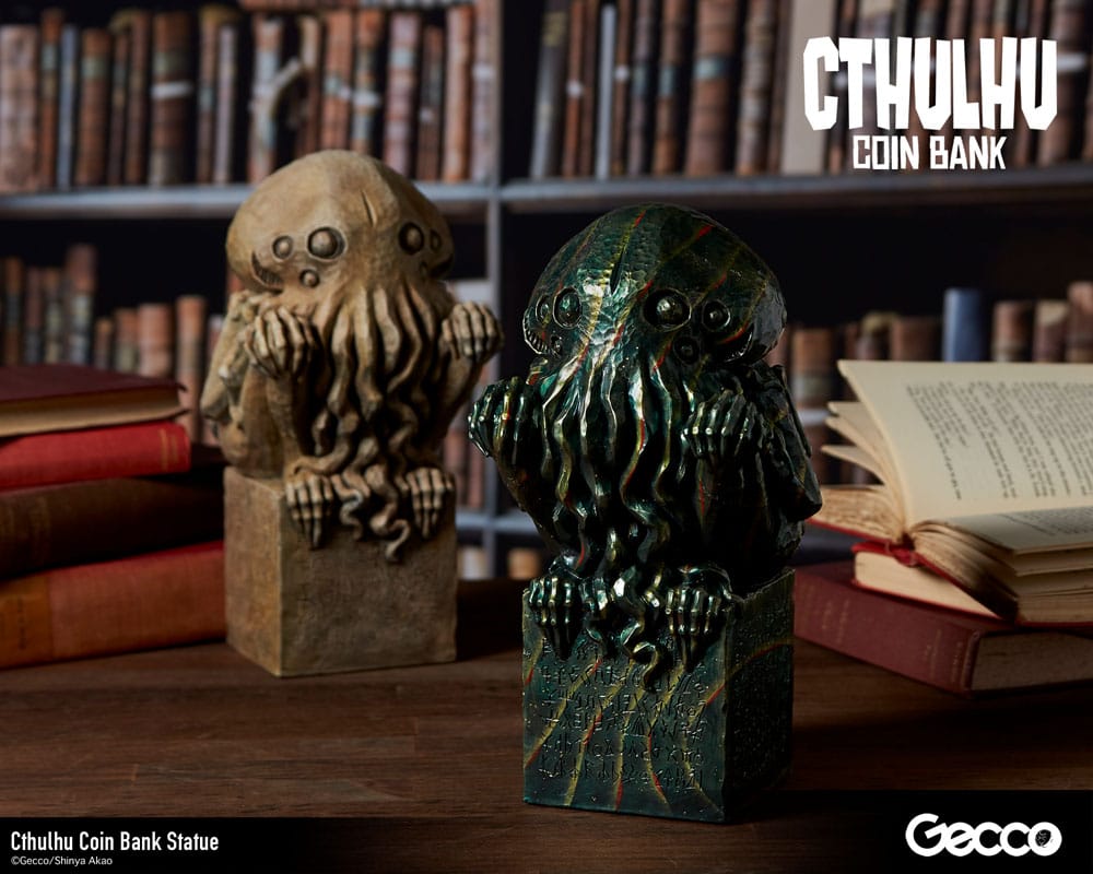 H.P. Lovecraft Cthulhu Mythos Spardosen Statue Cthulhu (Original Color) 24 cm