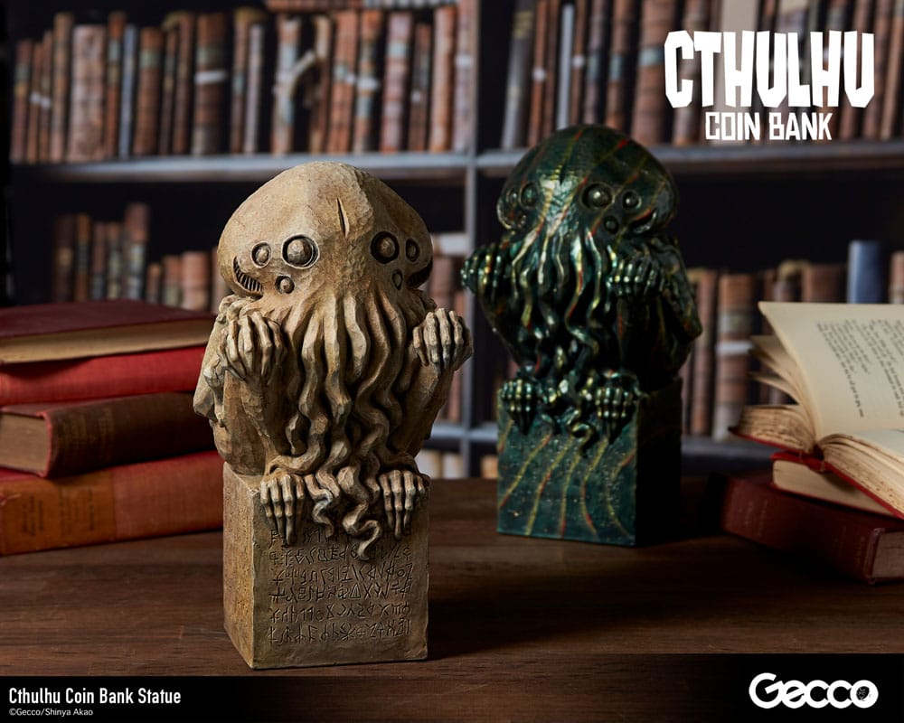 H.P. Lovecraft Cthulhu Mythos Spardosen Statue Cthulhu (Original Color) 24 cm
