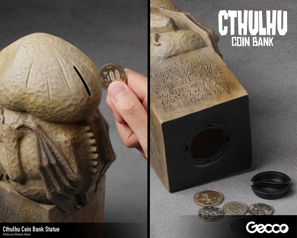 H.P. Lovecraft Cthulhu Mythos Spardosen Statue Cthulhu (Original Color) 24 cm