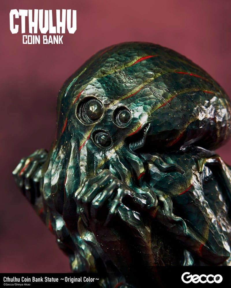 H.P. Lovecraft Cthulhu Mythos Spardosen Statue Cthulhu (Original Color) 24 cm