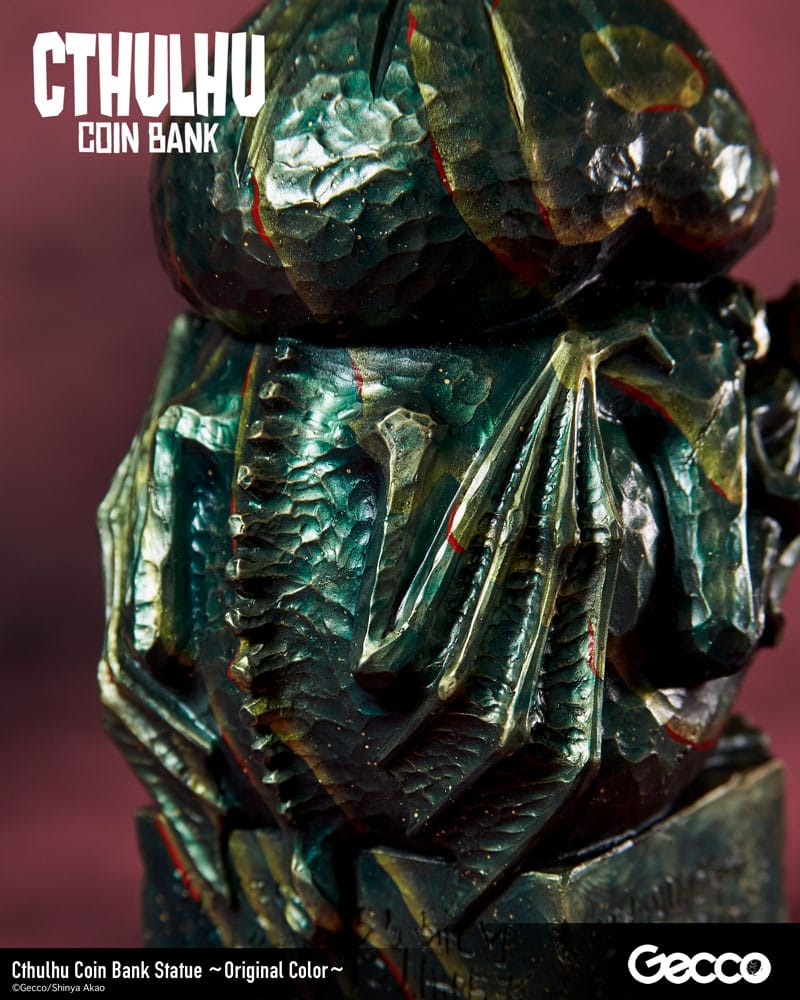 H.P. Lovecraft Cthulhu Mythos Spardosen Statue Cthulhu (Original Color) 24 cm