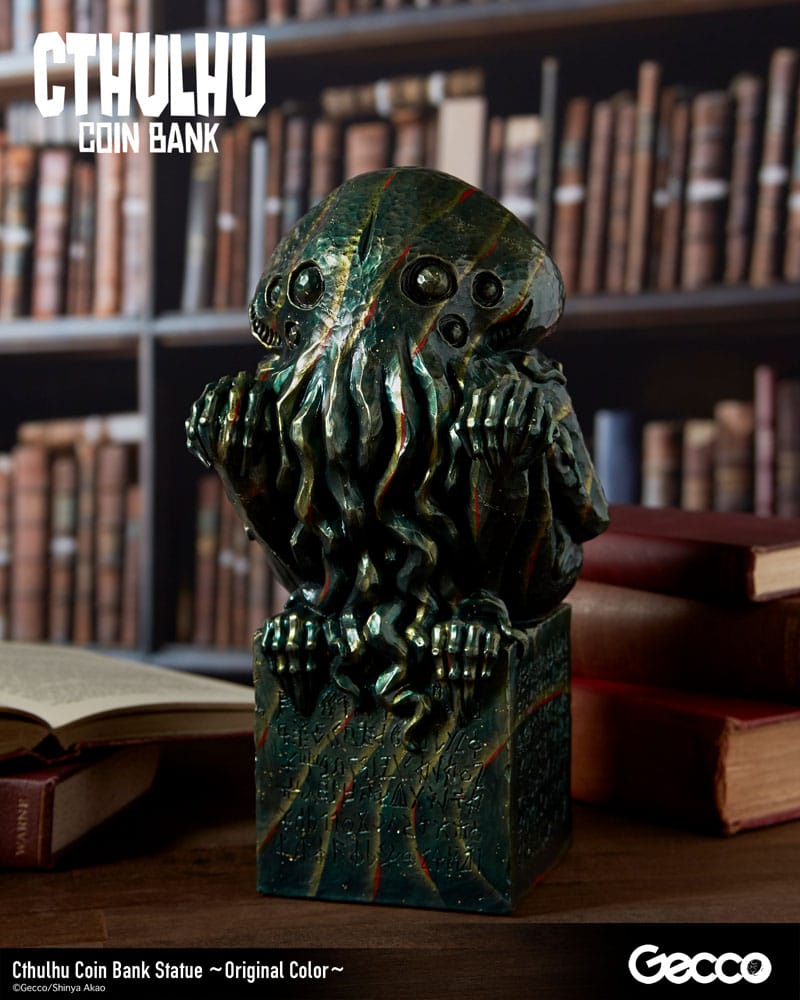 H.P. Lovecraft Cthulhu Mythos Spardosen Statue Cthulhu (Original Color) 24 cm