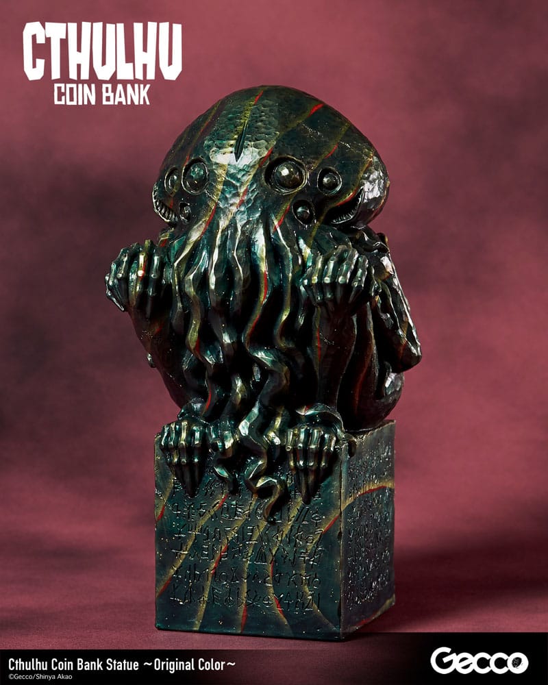 H.P. Lovecraft Cthulhu Mythos Spardosen Statue Cthulhu (Original Color) 24 cm